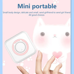 Mini Printer Portable Thermal Stickers